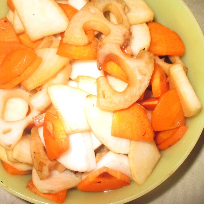 いため野菜の醤油漬け